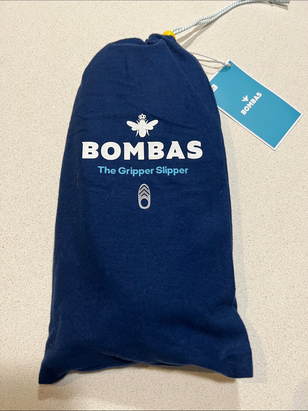 Bombas Women’s Gripper Slippers. Forest Green, blue trim. Size Medium. NWT - Picture 2 of 6